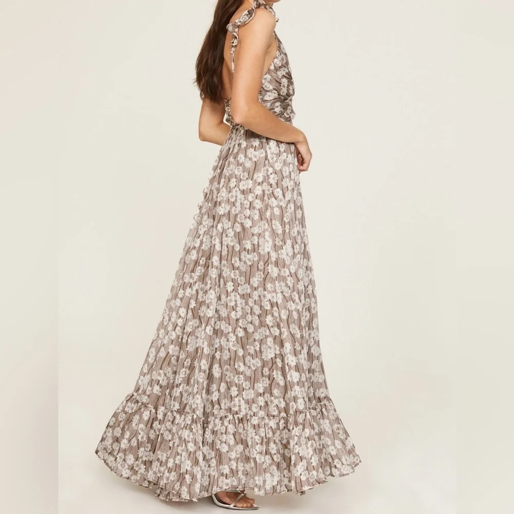 Floral Print Cut Out Maxi Dress Silvia Gown Sabina Musayev - Picture 3 of 13